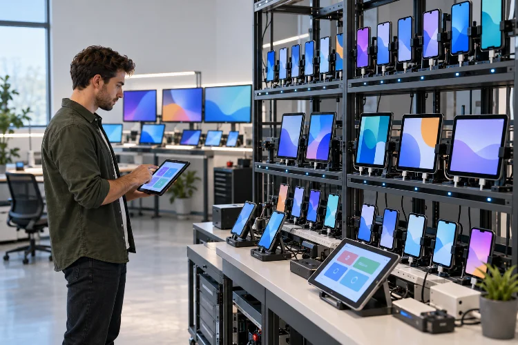 Designing Automated Test Suites for Large Multi-Platform Apps