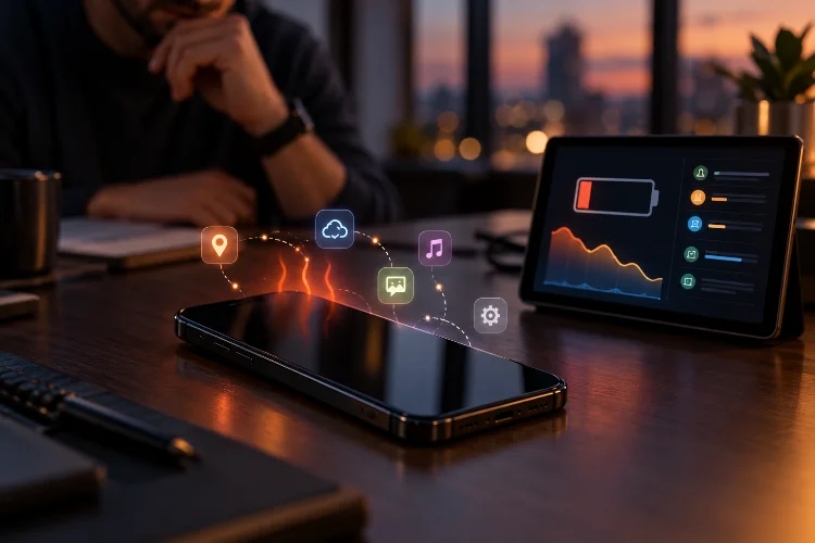 Diagnosing Battery Drain Caused by Background Mobile Applications